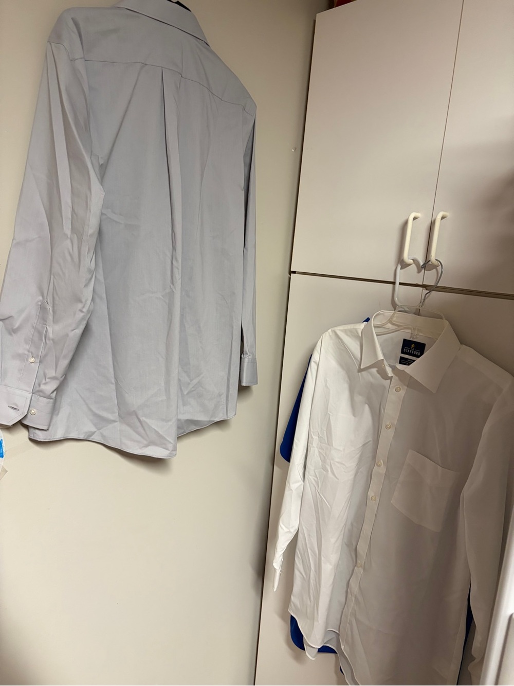 Stafford White Button-Up Dress Shirt
